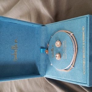 Isabella M Earrings & Adjustable Bracelet Set